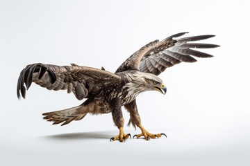 Obraz premium Eagle landing, wildlife representation. Majestic, bird, predator.