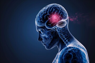 The devastating effects of brain cancer - obrazy, fototapety, plakaty