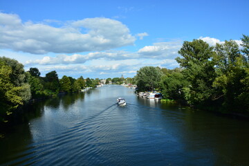 Naklejka premium Blick auf Brandenburg von der Havelbrücke