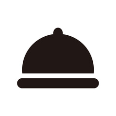 Restaurant cloche icon vector isolated on white background for your web and mobile app design