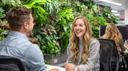 Agents are providing one-on-one service or counseling to customers. with a smiling face. Business meetings, counseling, Insurance concept