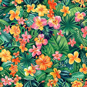 seamless floral pattern © porpia