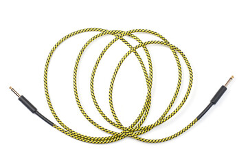 Jack cord for guitar and connection of various musical devices, pedals, amplifier and so on.