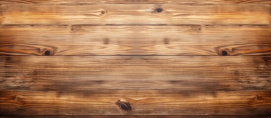 Obraz na płótnie Canvas A wooden background featuring several wood planks arranged horizontally. The texture of the wood is visible, showcasing the natural grains and knots of the material.