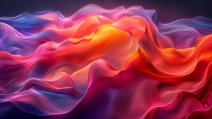 Vibrant Waves: A Dance of Colors in Abstract Art