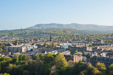 Fototapeta na wymiar The beautiful view of Edinburgh, Scotland, United Kingdom