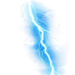 
blue lightning flashes on a plain white background. PNG file


