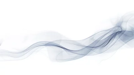 Poster Abstract smoke on a white background © Argun Stock Photos