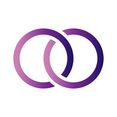 Obraz premium Abstract shapes isolated on white background. Entangled design. Vector illustration.