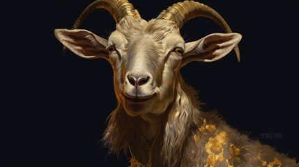 mountain goat portrait