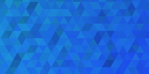 Fototapeta na wymiar Abstract blue seamless geometric low polygon pattern .geometric wall tile polygonal pattern design .abstract small mosaic tringles vector illustration ,business design template .