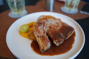 grilled pork chop