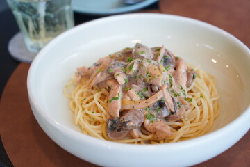 spaghetti with chicken