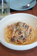 spaghetti with chicken