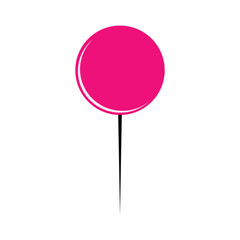 pink-colored pin icon