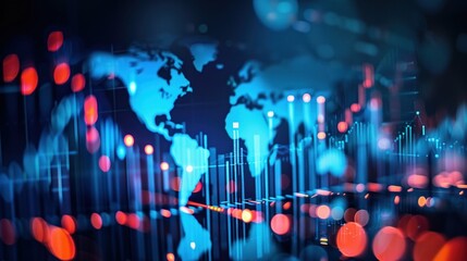 Global Data Pulse, a world map overlaid with vibrant data analytics graphics, representing global connectivity and the pulsating flow of information across a networked globe in the age of big data