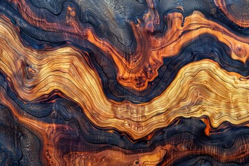 Obraz premium Abstract Colorful Natural Patterns of Swirled Sandstone Rock Formations for Artistic Background
