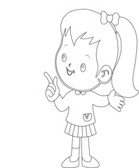 Obraz premium kids coloring page