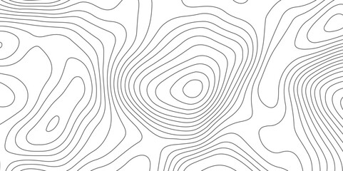 Topographic map background geographic line map pattern .panorama view black color wave curve lines .geographic mountain relief abstract grid .the concept map of a conditional geography map . - obrazy, fototapety, plakaty