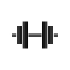 Dumbbell Png Icon Flat Design Style Sport and Exercise Symbol Transparent Background. Simple Web and Mobile Illustration.