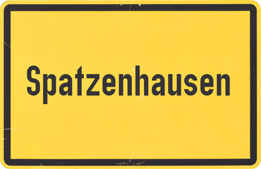 Ortsschild Spatzenhausen