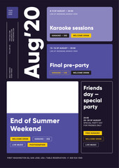Nightclub Party Program Event Poster Template