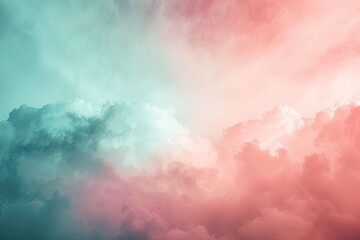 Obraz na płótnie Canvas A pink and blue sky with clouds