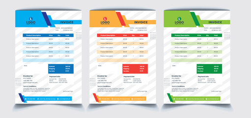 Obraz premium Delivery Invoice Template 