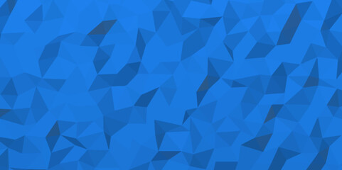 Abstract blue and gray seamless geometric low polygon pattern .geometric wall tile polygonal pattern design .abstract vector illustration ,business design template.