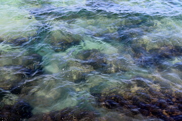 Beach on the Mediterranean Sea in Tel Aviv.