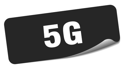 5g sticker. 5g label
