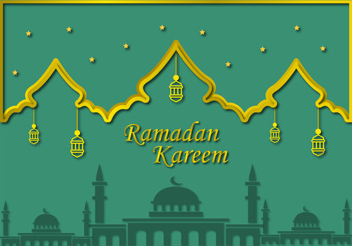 Ramadan Kareem Design Template- Illustration