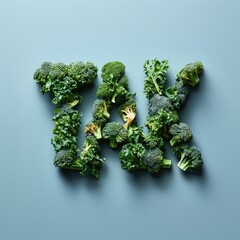 Warzywa mówią TAK. Słowo Zdrowy styl życia z zieleniną. Wiadomość Tak dla brokułów! Znak Wegańskie przekąski. Zawsze mów tak warzywom. Szczupła sylwetka i witaminy. Napis tak.