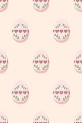 Easter Egg Delight: A vibrant collection of seamless patterns with eggs, flowers, and festive decorations Perfect for holiday-themed designs and celebrations
