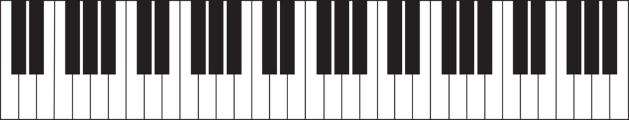 Fototapeta premium Piano icon in Outline Style editable stock. keyboard sign, musical instrument pictogram. Classical music, pianoforte melody, jazz show and performance, piano key and sound on transparent background.