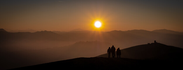 Tramonto sull'Appennino Reggiano, Febbraio 2022