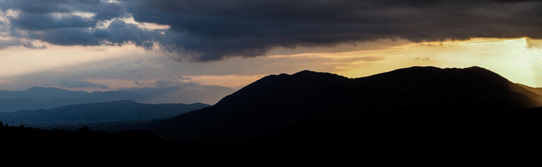 Tramonto in Abruzzo, agosto 2021