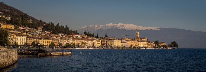 Landscape in Salò on Lake Garda, Brescia  (Italy)