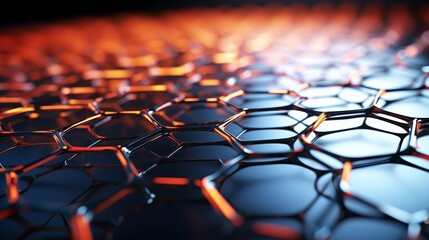 Obraz premium Material with a layer of graphene is depicted.