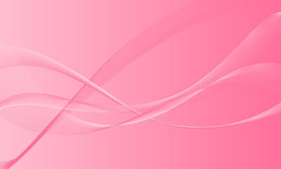 pink lines wave curves with smooth gradient abstract background