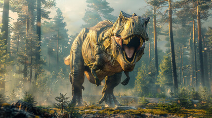 Prehistoric dinosaur Tyrannosaurus