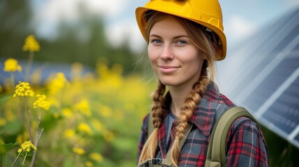 Eco-Engineer at Solar Power Farm