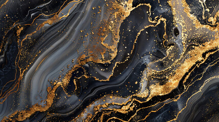 Refined Marble and Gold Wallpaper Elegant Abstract