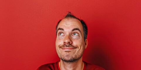 Man With Amusing Facial Expression. Generative AI - obrazy, fototapety, plakaty