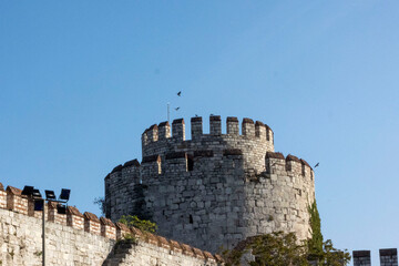 Yedikule Fortress ‘The Castle of Seven Towers’ in Faith, Istanbul,  Turkey. Built to protect...