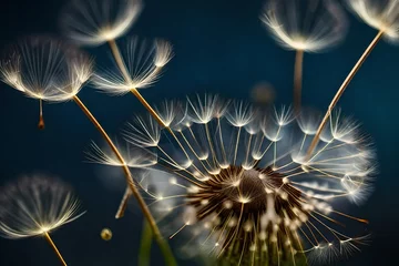 Fotobehang dandelion seed head © MB Khan