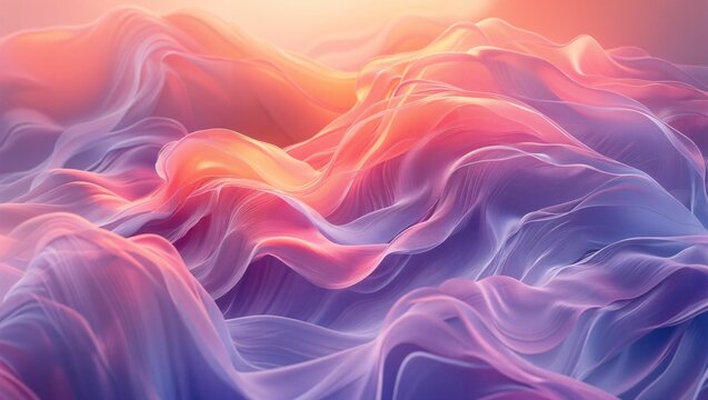 Smooth color gradient, transitioning from serene blues to gentle pinks, simple yet elegant