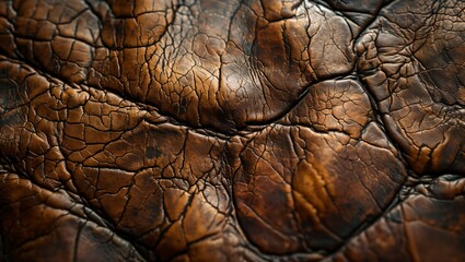 Aged leather texture, with fine details and rich colors for a luxurious feel