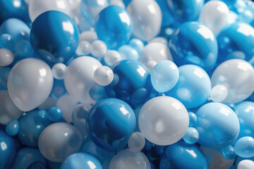 Festive background made of colored balloons
