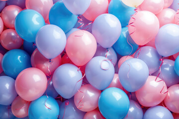 Background of colored balloons for a birthday or holiday